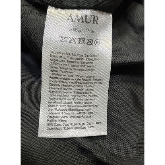 Amur 'Kayleigh' Black Satin Dress Size 4 - Picture 5 of 5